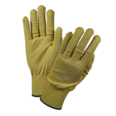 Magid Machine Knit Gloves, 2 Cut Level, Yellow 13651KVKWJ